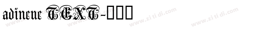 adineue TEXT字体转换